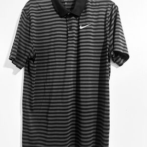 Nike Golf Dry Fit Black and Gray Polo Shirt